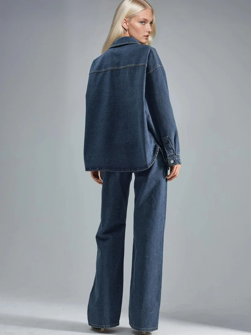 هيكاب طقم جاكيت وجينز دينم سكوّالو